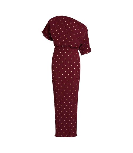 Robe Longue Tilly Femme Bordeaux Never Fully Dressed