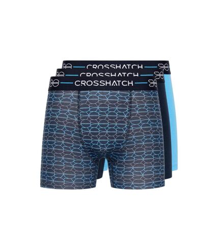 Crosshatch - Boxers LOCKY - Homme (Bleu) - UTBG1456