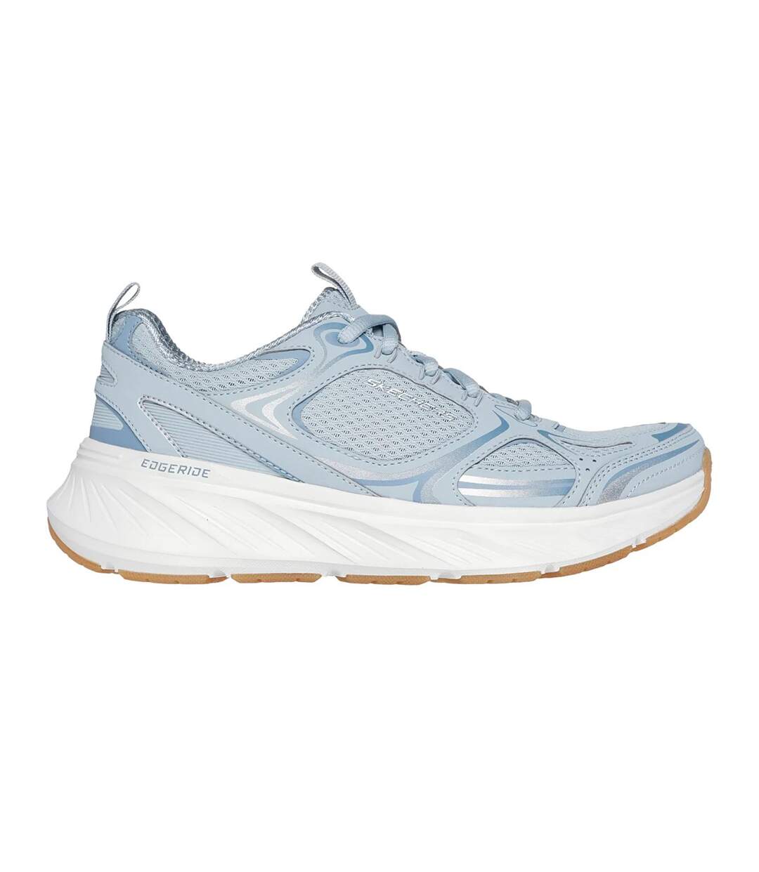 Womens/ladies edgeride silver eclipse trainers blue Skechers-2