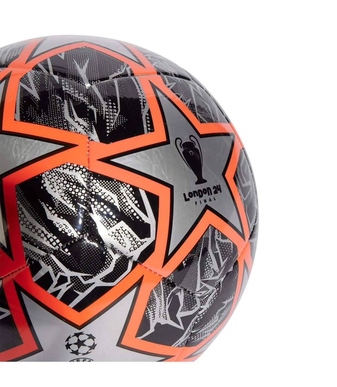 Ballon De Foot Ucl Club 23/24 Knockout Taille 4 Orange Noir Adidas-3