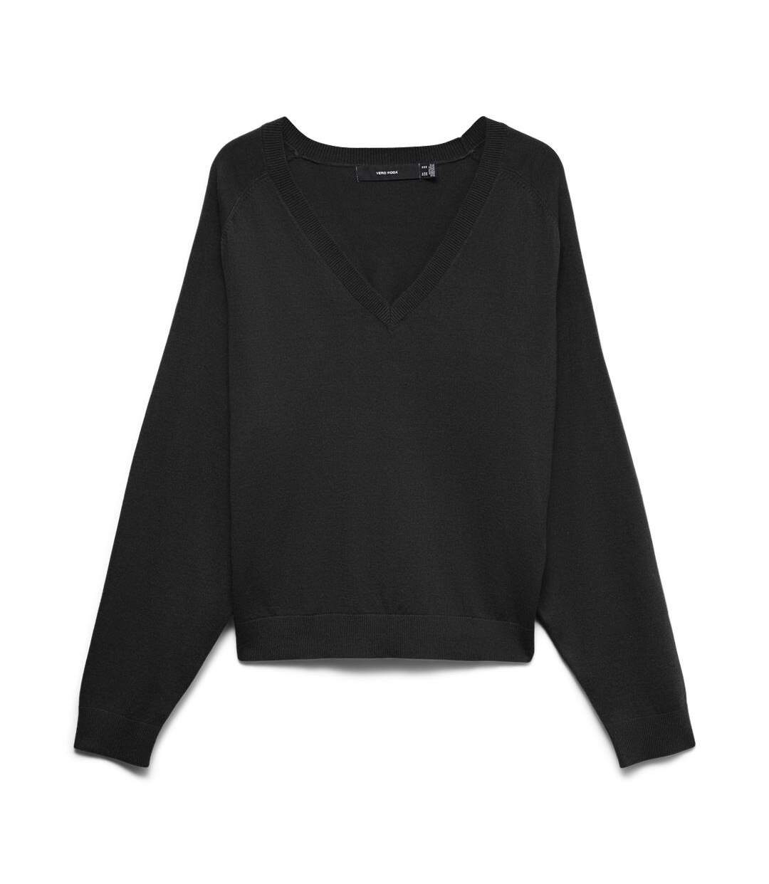 Pull noir femme vero moda holly karis-1
