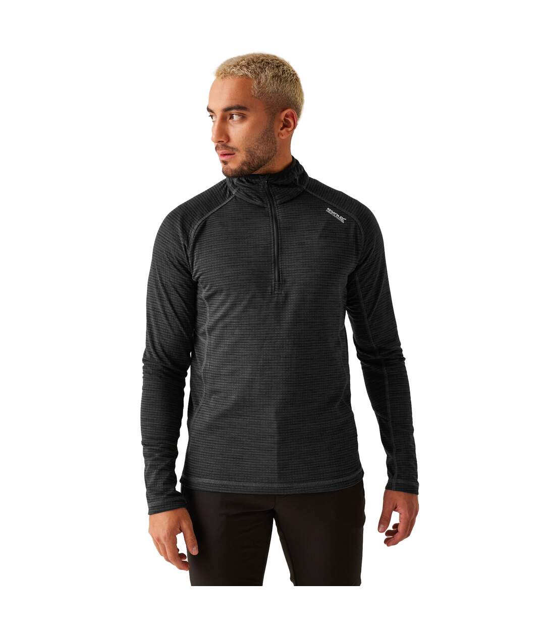 Mens yonder ii half zip fleece top ash Regatta