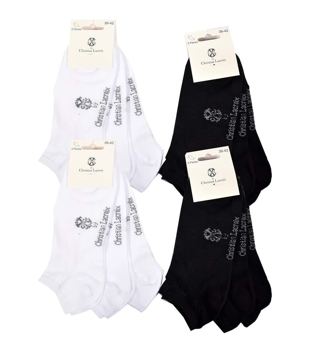 Chaussettes homme CHRISTIAN LACROIX en Coton -Assortiment modèles photos selon arrivages- Pack de 12 Paires CXL SNEAKER-2