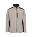 Mens farantino fleece jacket truffle brown stripe Trespass