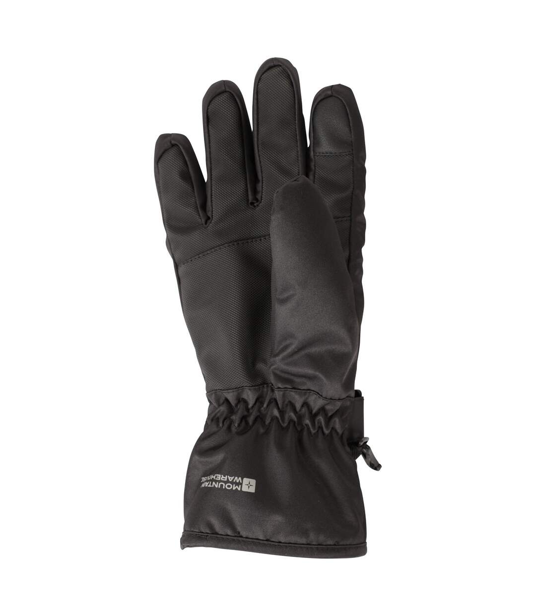 Womens/ladies Glide Waterproof Ski Gloves Jet Black Mountain Warehouse-2