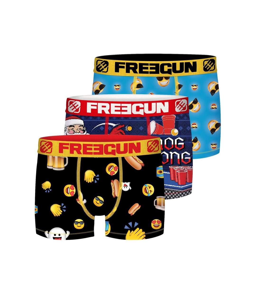 Pack Surprise de 3 Boxers microfibre homme Freegun