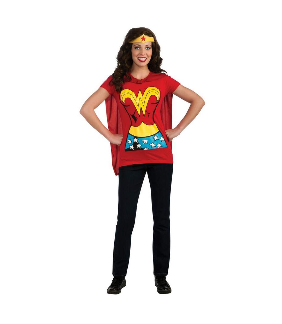 Wonder Woman - Haut de déguisement - Femme (Rouge / Jaune) - UTBN4601-1