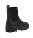 Womens/ladies Millie Leather Ankle Boots Black Toms-2