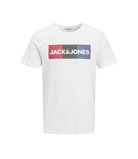 T-shirt Blanc/Marine Homme Jack & Jones Play - L