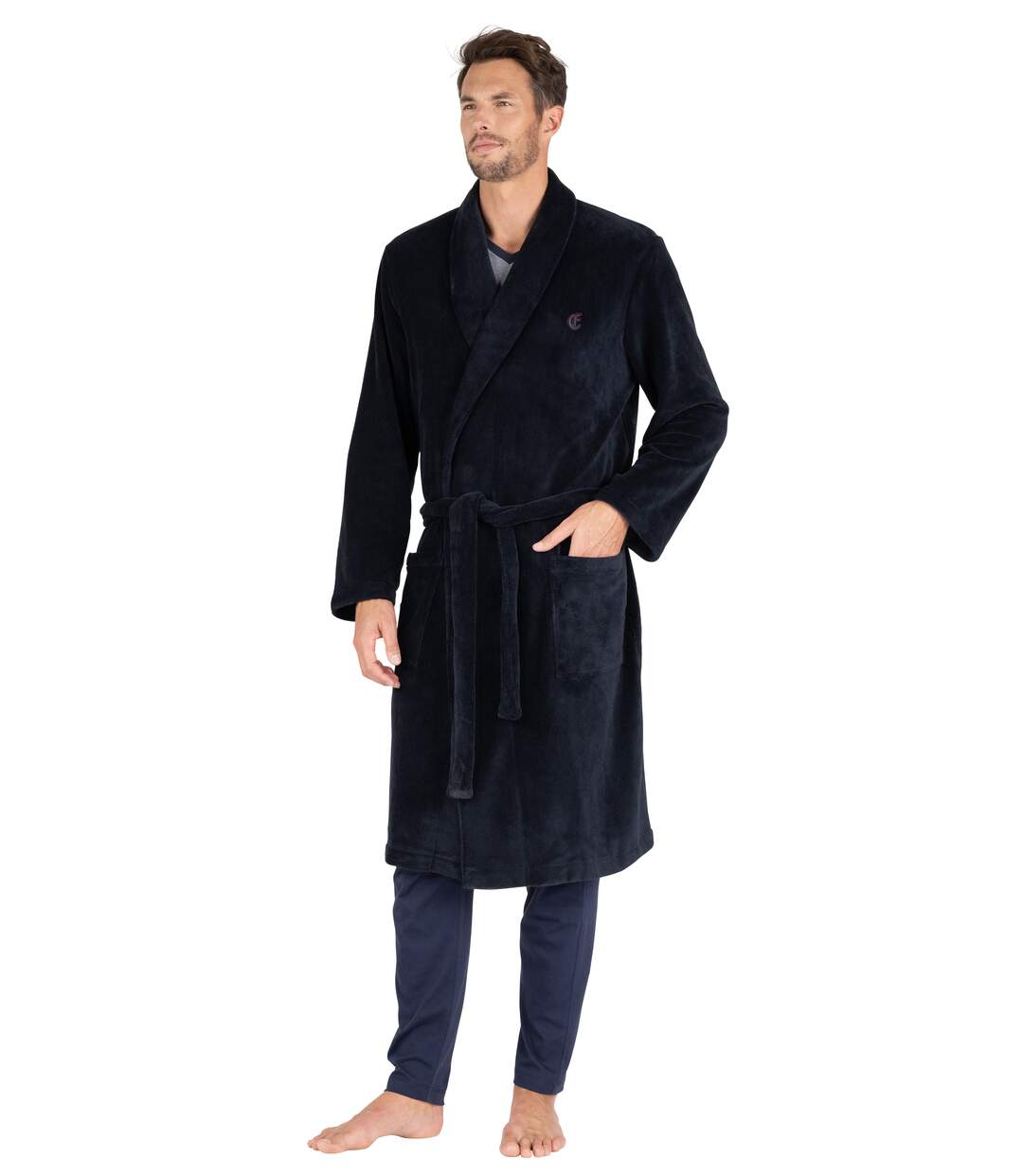 Robe de chambre polaire homme Eminence-3