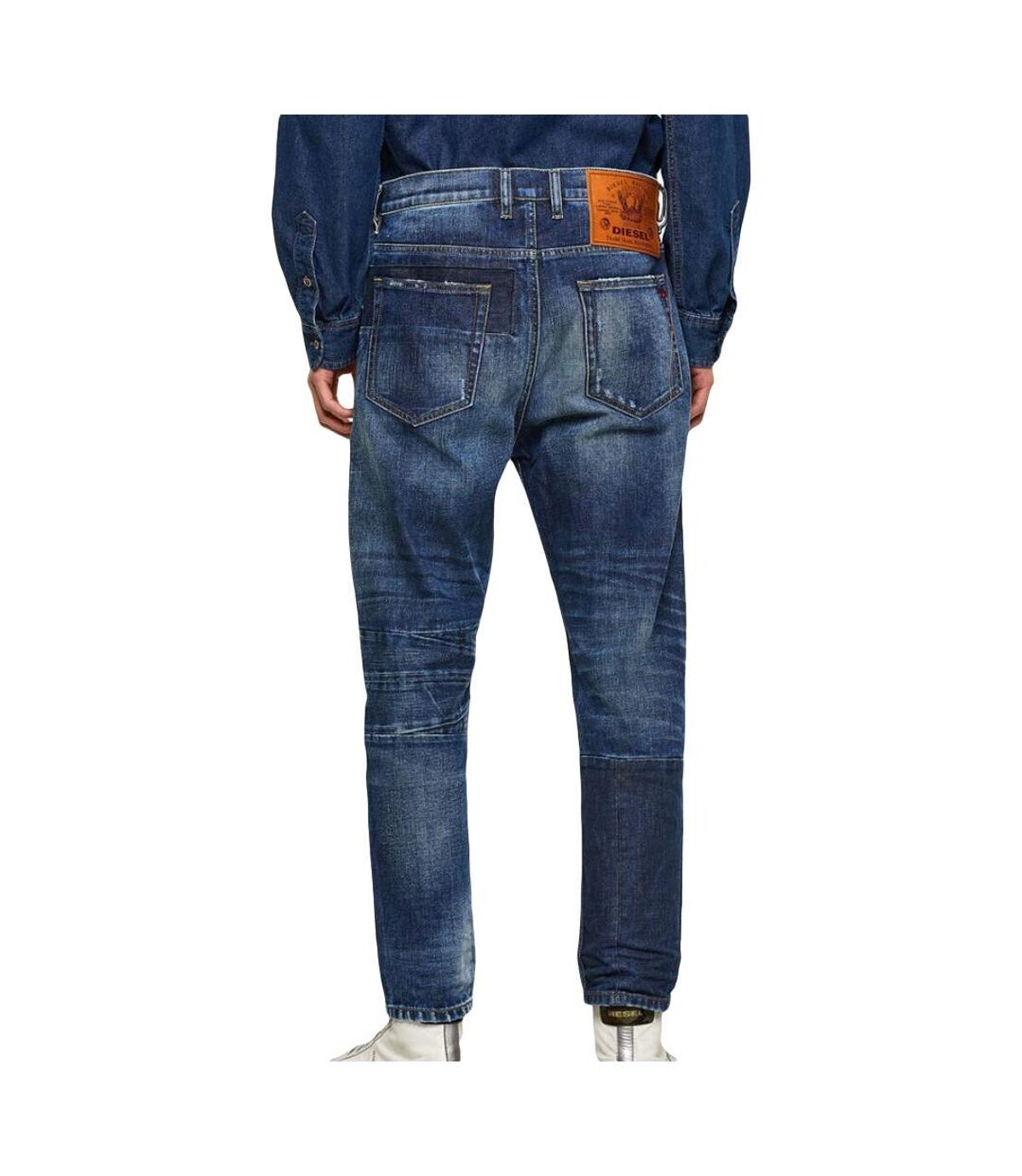 Jeans Carrot Bleu Homme Diesel D-vider