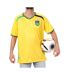 Brésil maillot supporter jaune mixte sport zone-1