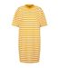 Robe T-shirt Motif/style Rayé Femme Blanc Mangue Urban Classics-2