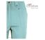 MAYFLOWER Basic Stretch : Pantacourt femme Bleu Ciel Lagon en coton extensible-3