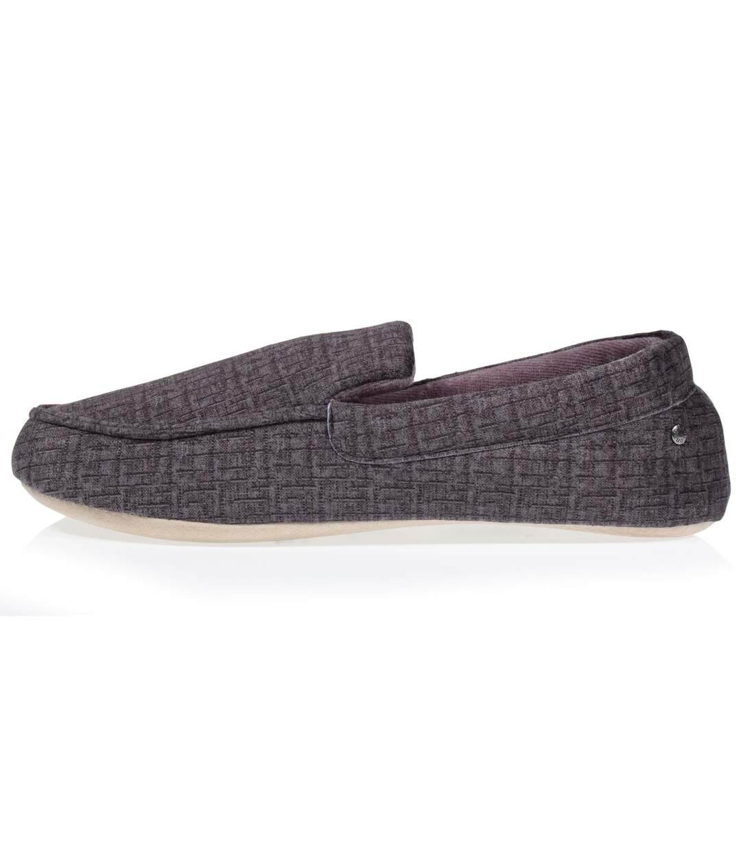 Isotoner Chaussons Mocassins homme ultra confortables et légers, en coton biologique et semelle en cuir-4