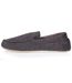 Isotoner Chaussons Mocassins homme ultra confortables et légers, en coton biologique et semelle en cuir-4