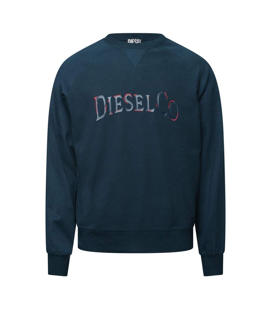 Sweat Manches Raglan Homme Bleu Sombre Diesel-1