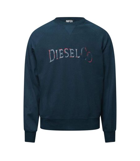 Sweat Manches Raglan Homme Bleu Sombre Diesel