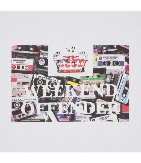 T-shirt Style Imprimé Graphique Keyte Homme Blanc Weekend Offender