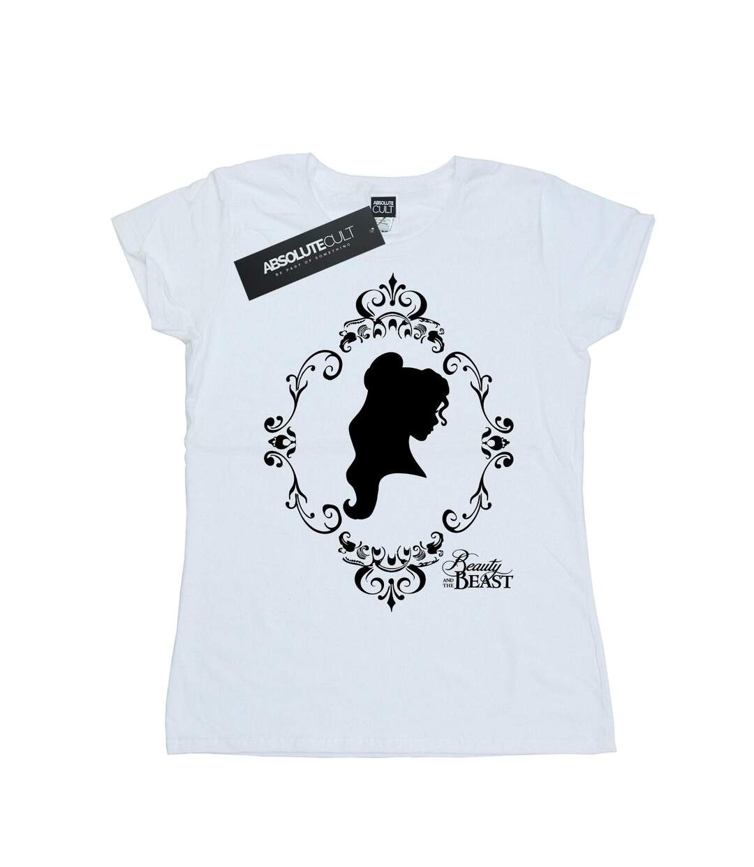 Disney Princess - T-shirt BELLE SILHOUETTE - Femme (Blanc) - UTBI36813-1