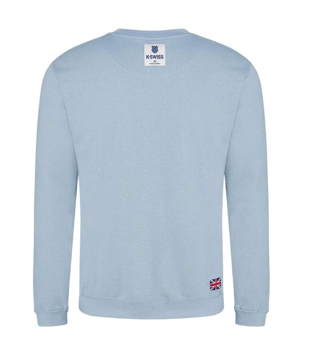 Sweat Motif/style Union Jack Homme Bleu Ciel Lonsdale-2