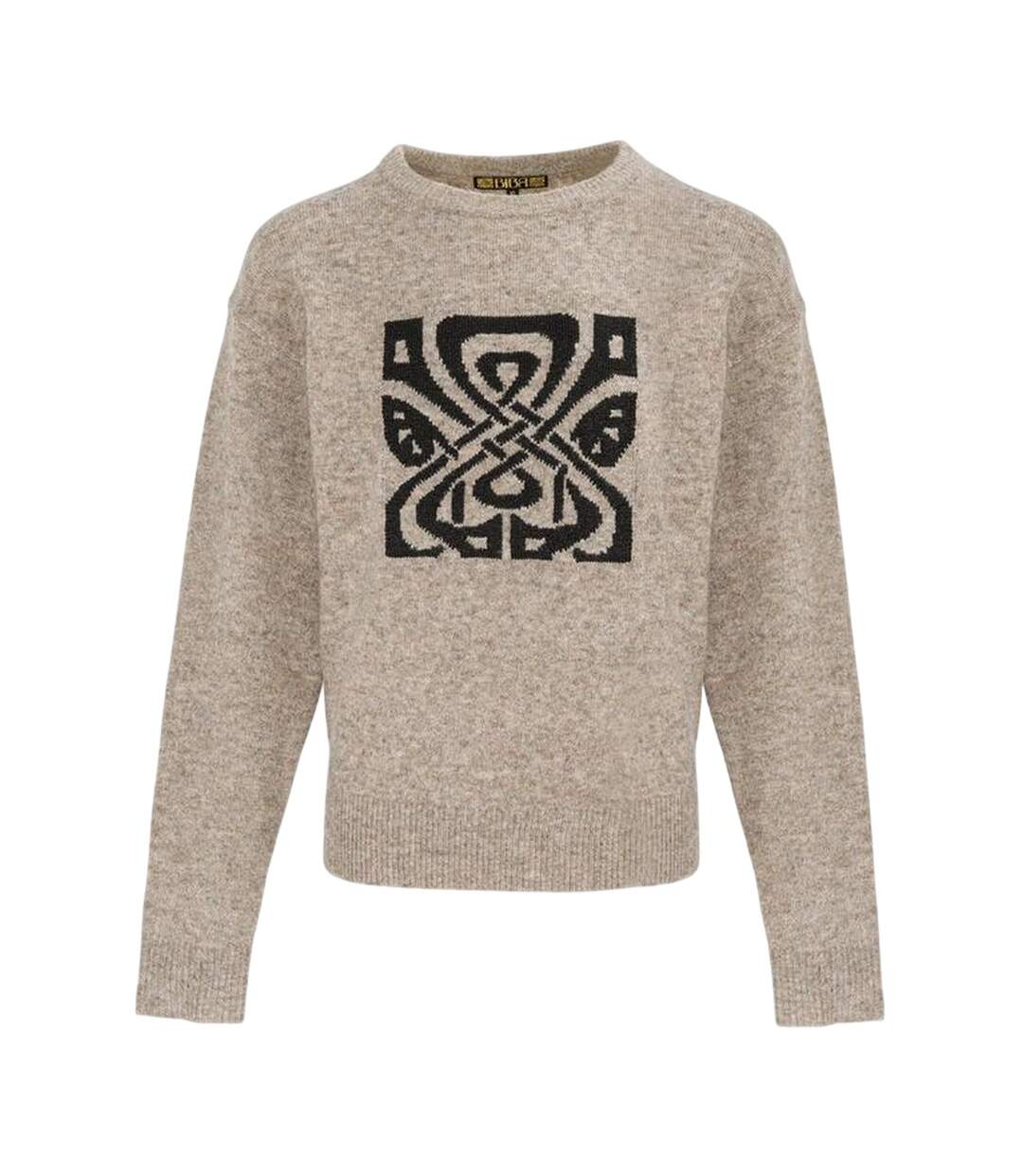 Pull Fête Femme Beige Noir Biba-1