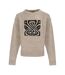 Pull Fête Femme Beige Noir Biba-1