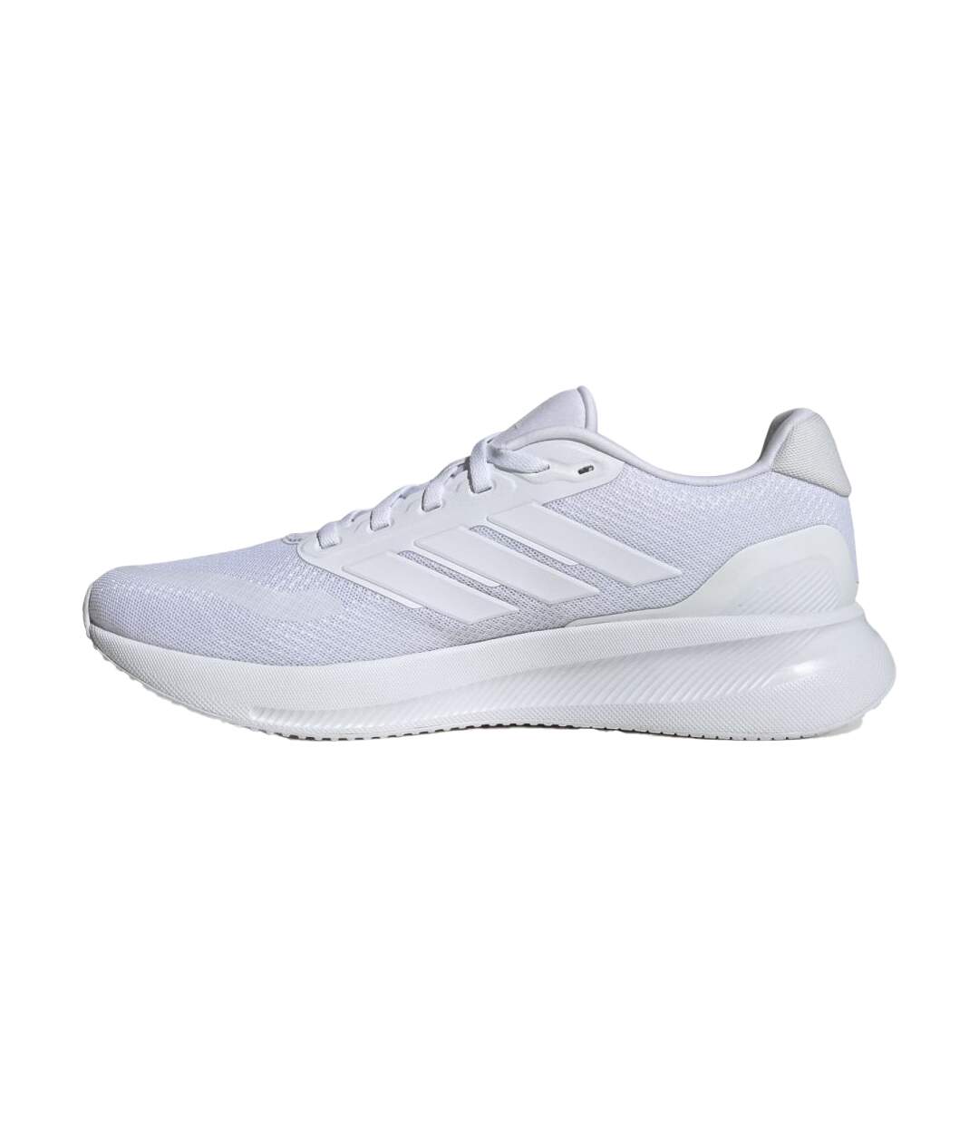Chaussures Course À Pied Motif/style 3 Rayures Runfalcon Homme Blanc Bleu Adidas-2