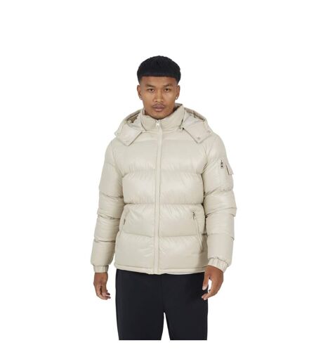 Doudoune Matelassée Homme Beige Gris Brave Soul