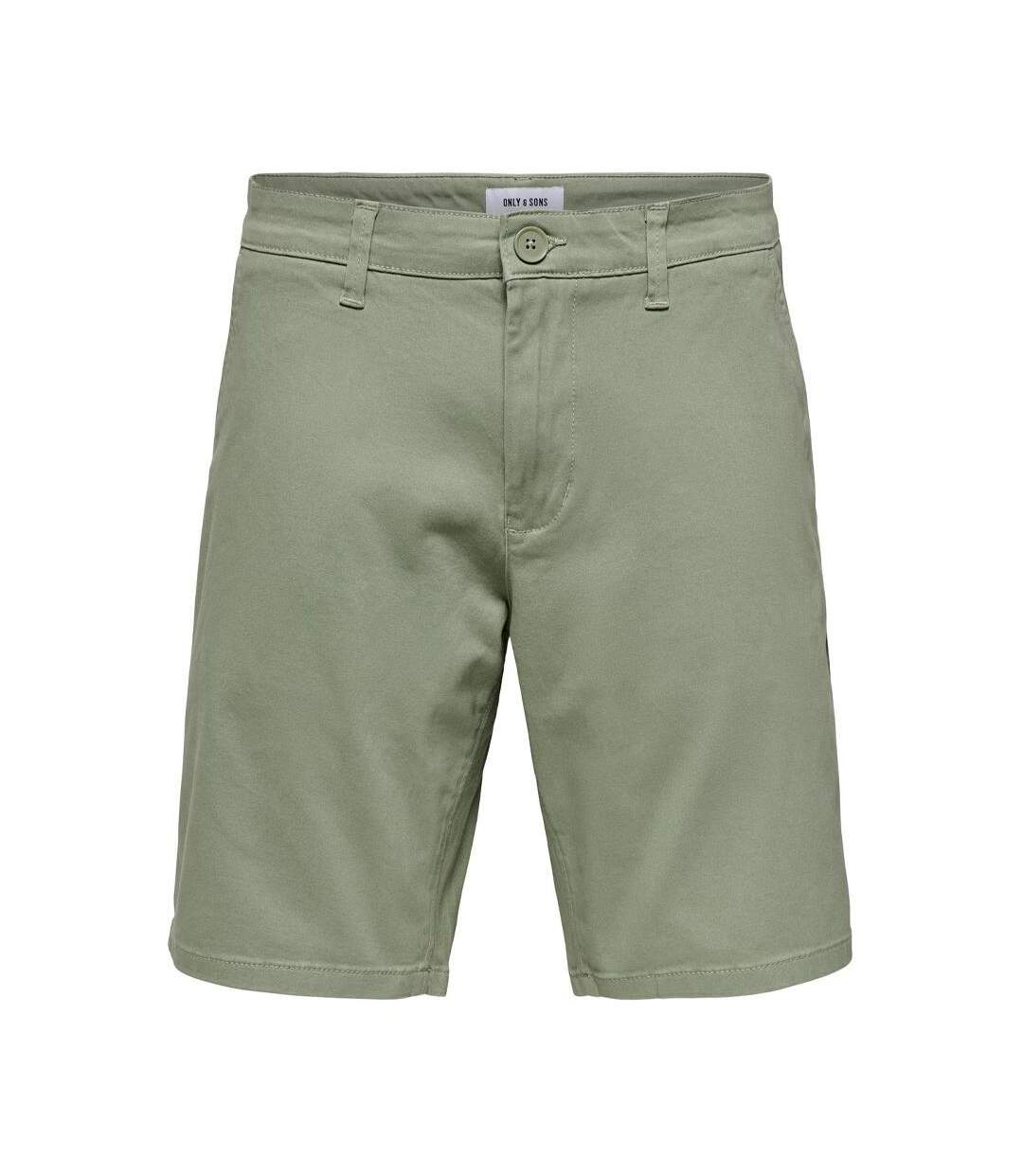 Short Chino Vert Homme ONLY & SONS 22018237 - M-1