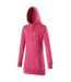 Awdis Girlie Womens Longline Hooded Sweatshirt / Hoodie (Hot Pink)