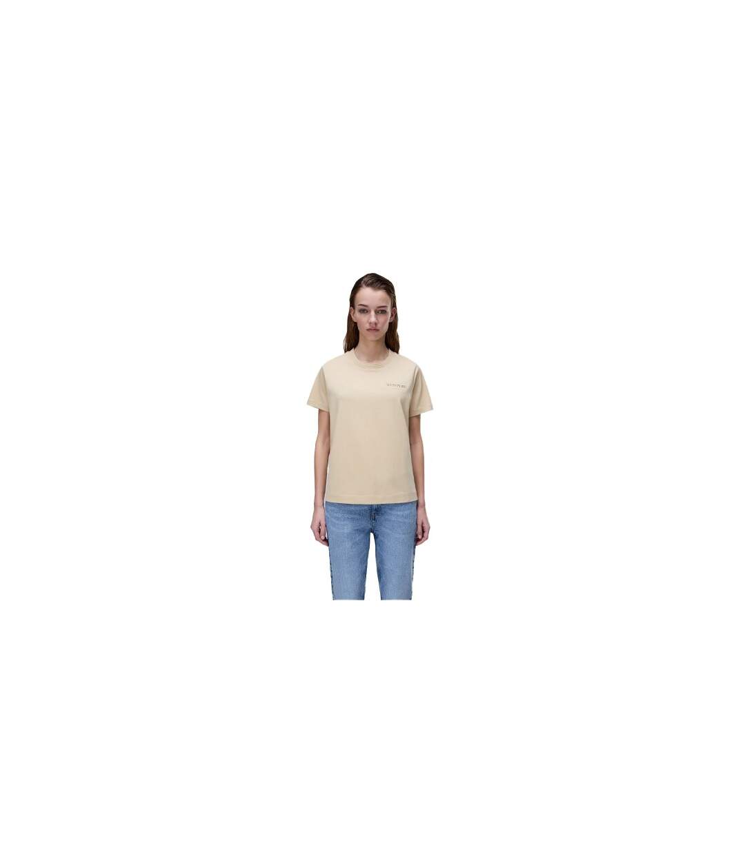 Womens/ladies Clarao Regular T-shirt Desert Napapijri-1