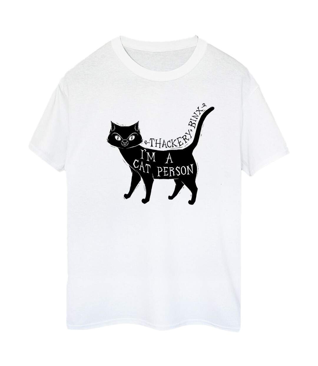 Disney - T-shirt HOCUS POCUS A CAT PERSON - Femme (Blanc) - UTBI20202-1
