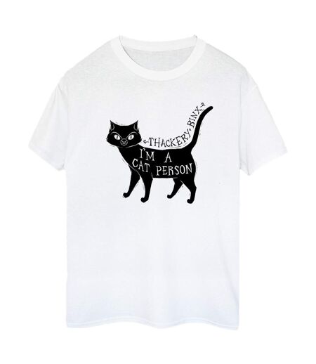 Disney - T-shirt HOCUS POCUS A CAT PERSON - Femme (Blanc) - UTBI20202