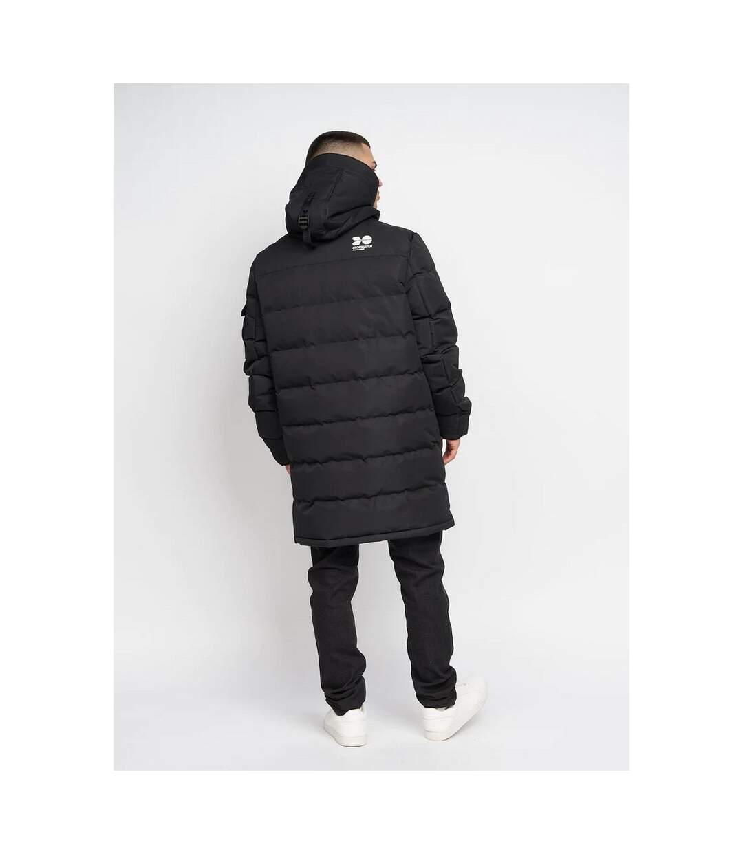 Crosshatch Mens Milwaka Long Padded Jacket (Black)