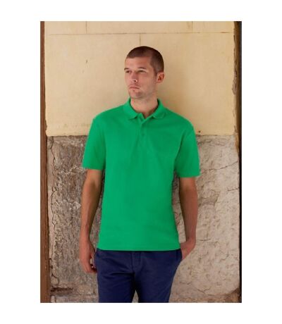 Fruit Of The Loom Mens 65/35 Pique Short Sleeve Polo Shirt (Kelly Green) - UTBC388