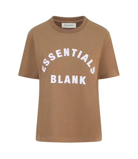 Womens/ladies Oversized Boyfriend T-shirt Mocha Blank Essentials