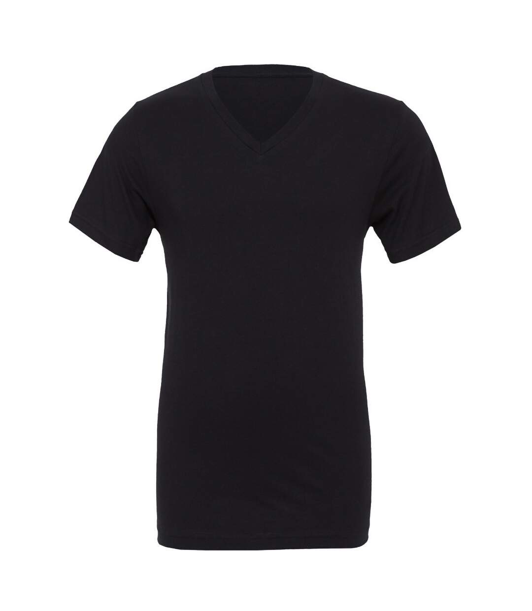 Canvas t-shirt à col v 100% coton homme noir Bella + Canvas