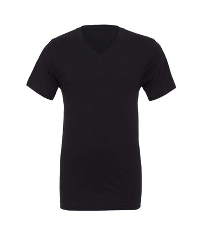 Canvas - T-shirt à col V 100% coton - Homme (Noir) - UTBC2595