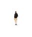 Womens/ladies Embroidered Logo Brushed Fleece Sweatshirt Black Tommy Jeans-1