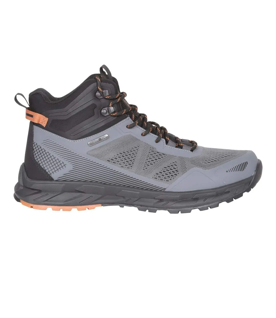 Chaussures Montantes De Marche Imperméables En Cuir Crusade Homme Noir Mountain Warehouse-1