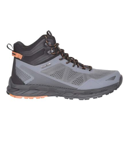 Chaussures Montantes De Marche Imperméables En Cuir Crusade Homme Noir Mountain Warehouse