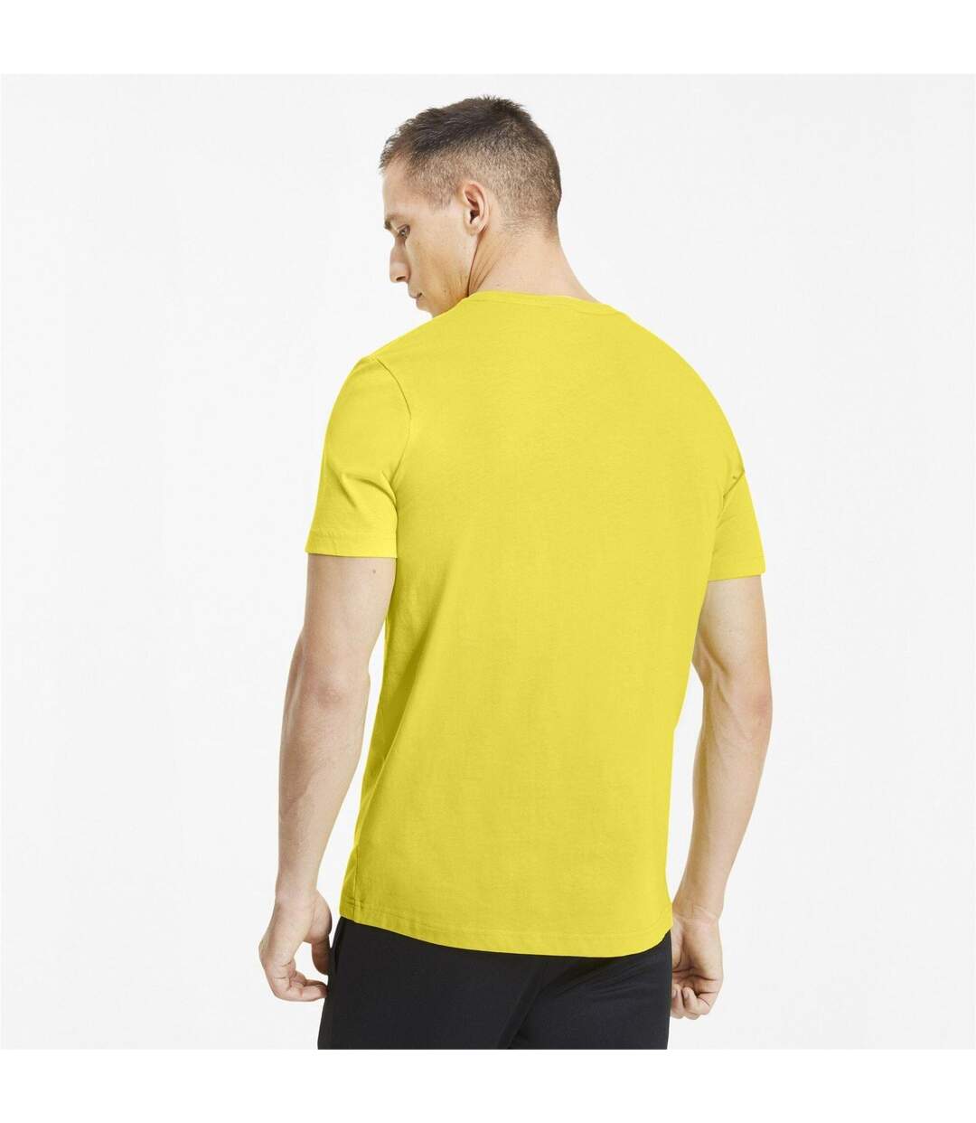Mens Teamgoal 23 Casuals T-shirt Cyber Yellow Puma-4