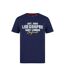 Mens Cotton Crew Neck T-shirt Navy Lee Cooper-1