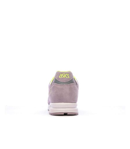 Baskets roses/jaunes femme asics gelsaga