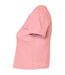 Haut court femme rose uni Bella + Canvas