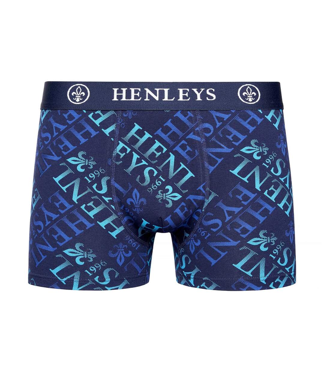 Boxers rutling homme bleu marine Henleys-3