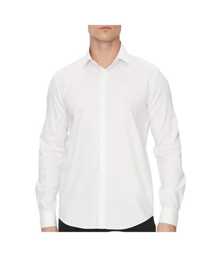 Chemise blanche homme calvin klein jeans tonal structure slim - 37
