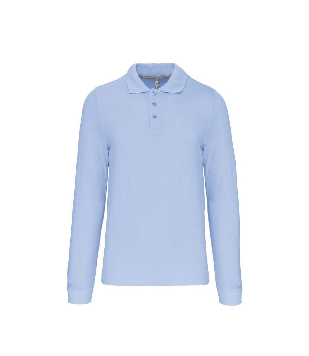 Polo manches longues - Homme - K243 - bleu ciel