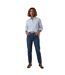 Womens/ladies Lola Oxford Long-sleeved Button-down Shirt Beautiful Blue Levis-4